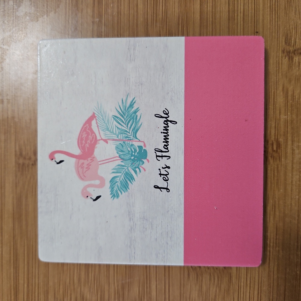 Flamingo Coasters Set of 4 - Picture 3 of 4